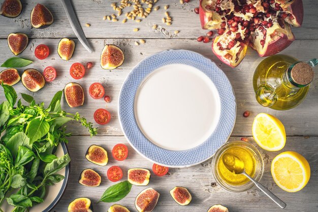 Talerz z domowym daniem